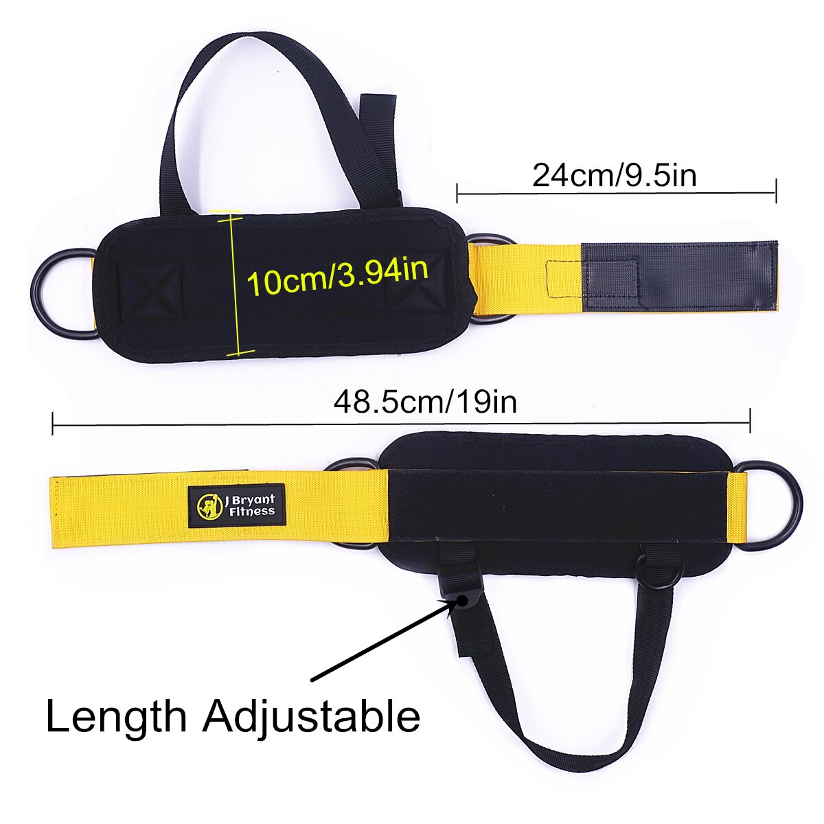 Barbell Pad Adjustable Ankle Straps & Gym Handles Weight Training Bodybuilding Accessories