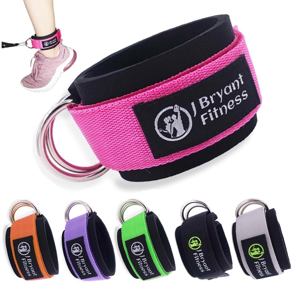 Fitness Foam Barbell Pad and Ankle Strap Set for Resistance Booty Gym Weight Lifting Hip Thrust Squat Neck Shoulder Protective