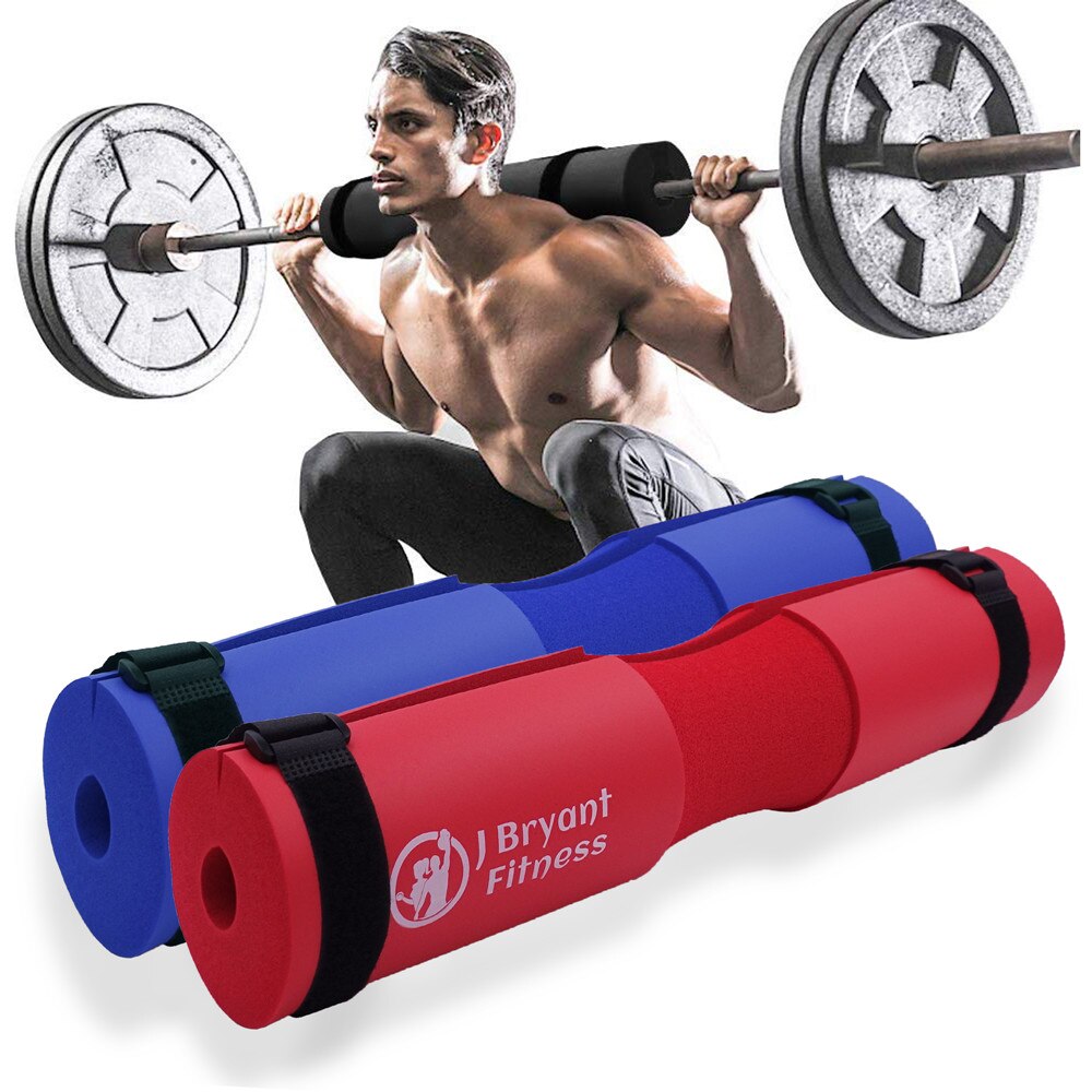 Fitness Foam Barbell Pad and Ankle Strap Set for Resistance Booty Gym Weight Lifting Hip Thrust Squat Neck Shoulder Protective