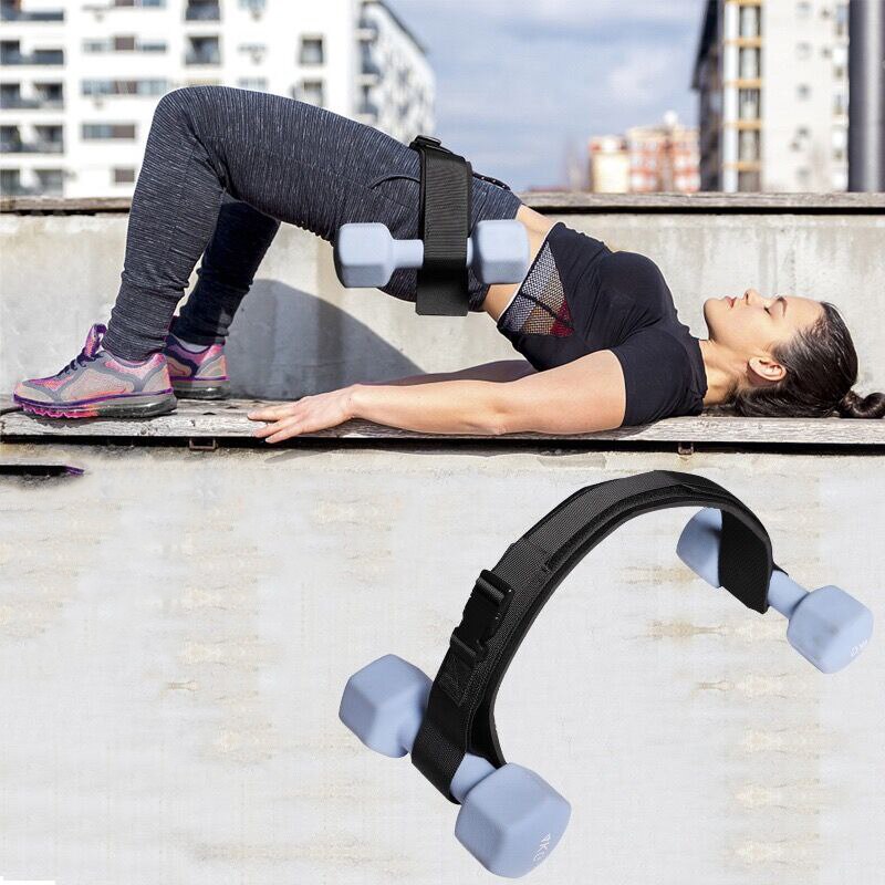 Hip Thrust Belt Pad for Dumbbells Kettlebells Weights Training Squats Lunges Glute Bridges Dips Home Gym Workout Accessories