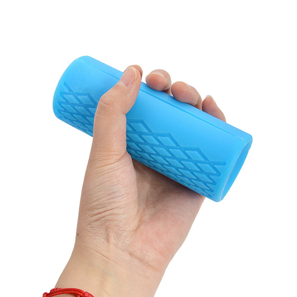 1Pair Dumbbell Silicone Grip Anti-Slip Barbell Handle Stress Relieve Bar Pull Up Weightlifting Support Protect Pad Universal