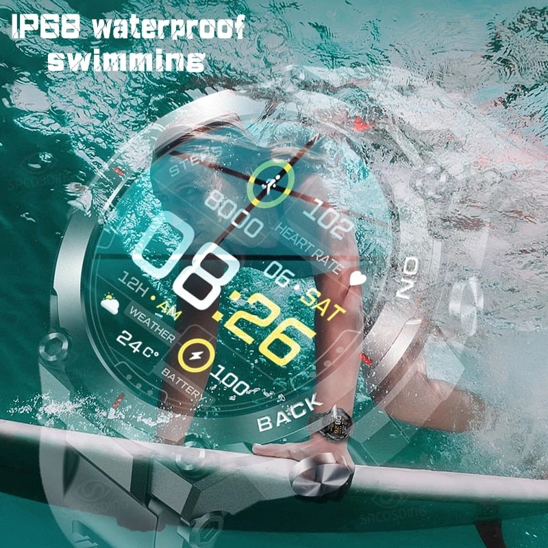 Smart Watch Men 2023 New Outdoor Sports Watches Waterproof Fitness 24-hour Heartrate Blood Oxygen Monitor Smartwatch For Xiaomi