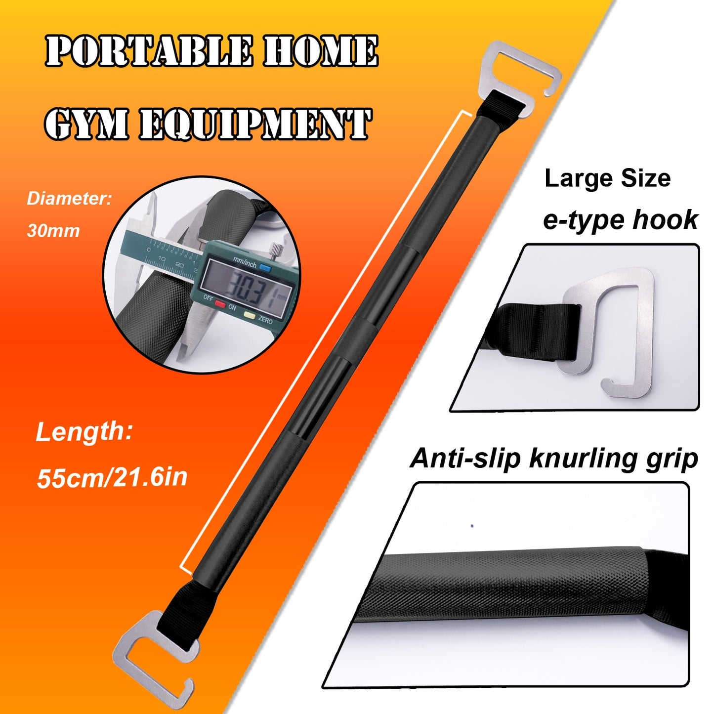 Portable Resistance Band Exercise Bar