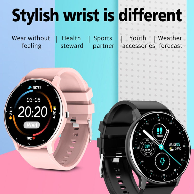 2023 ZL02 New Smart Watch Women Men Lady Gift Sport Fitness Smartwatch Heart Rate Monitor Waterproof Watches For IOS Android