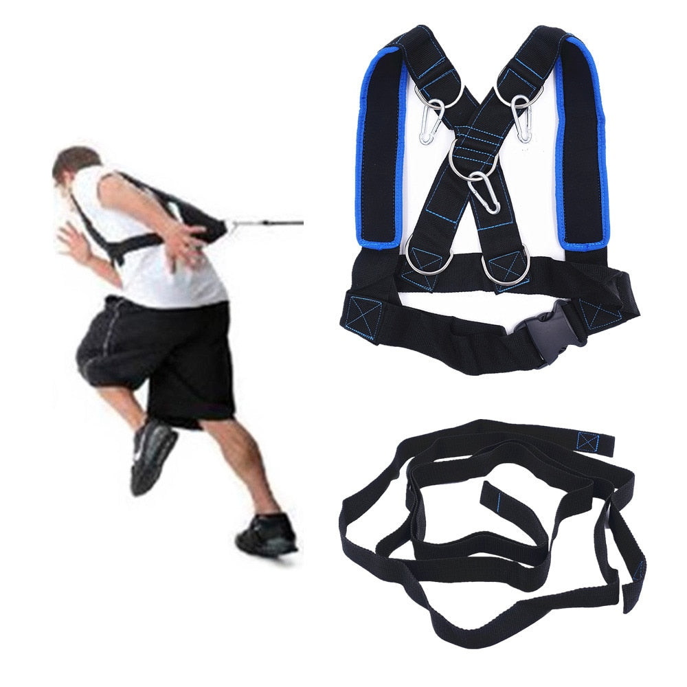 Speed Running Training Sled Shoulder Harness Sport Accessories Weight Bearing Vest Home Gym Fitness Body Building Equipment