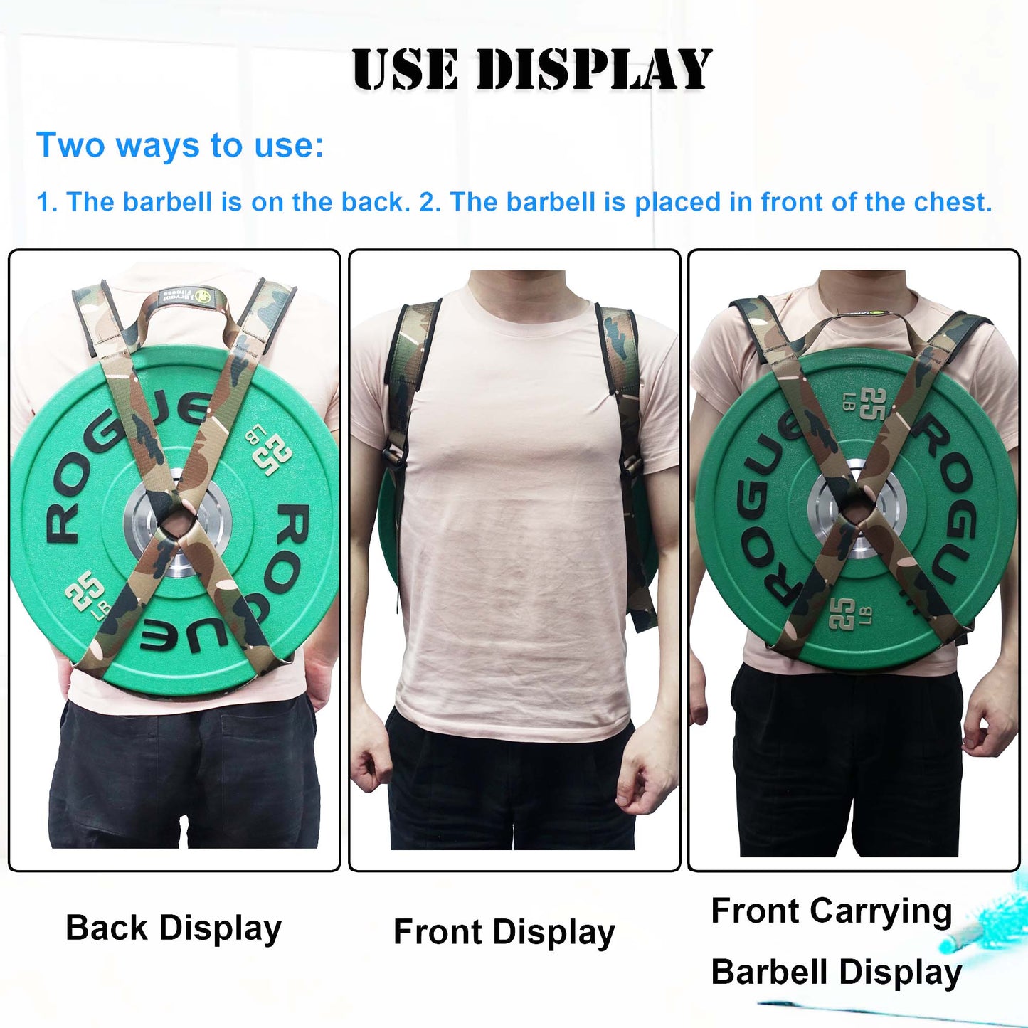 Weighted Vest Strap for Barbell Plates